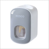 Ecoco Wall Mount Auto Ands Free Toothpaste Dispenser Automatic Toothpaste Squeezer Bathroom