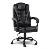 Artiss Electric Massage Office Chairs Pu Leather Recliner 