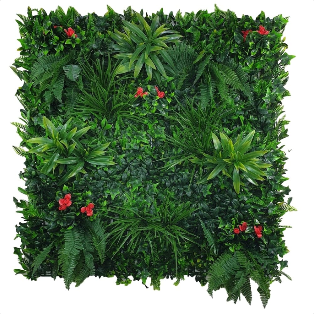 Elegant Red Rose Vertical Garden / Green Wall Uv Resistant 