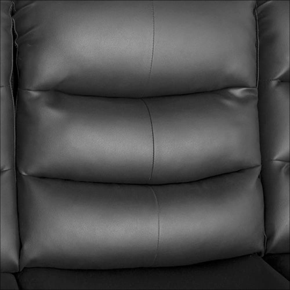 Fantasy Recliner Pu Leather 1r Black - Furniture > Living 