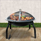 Fire Pit Bbq Charcoal Smoker Portable Outdoor Camping Pits 
