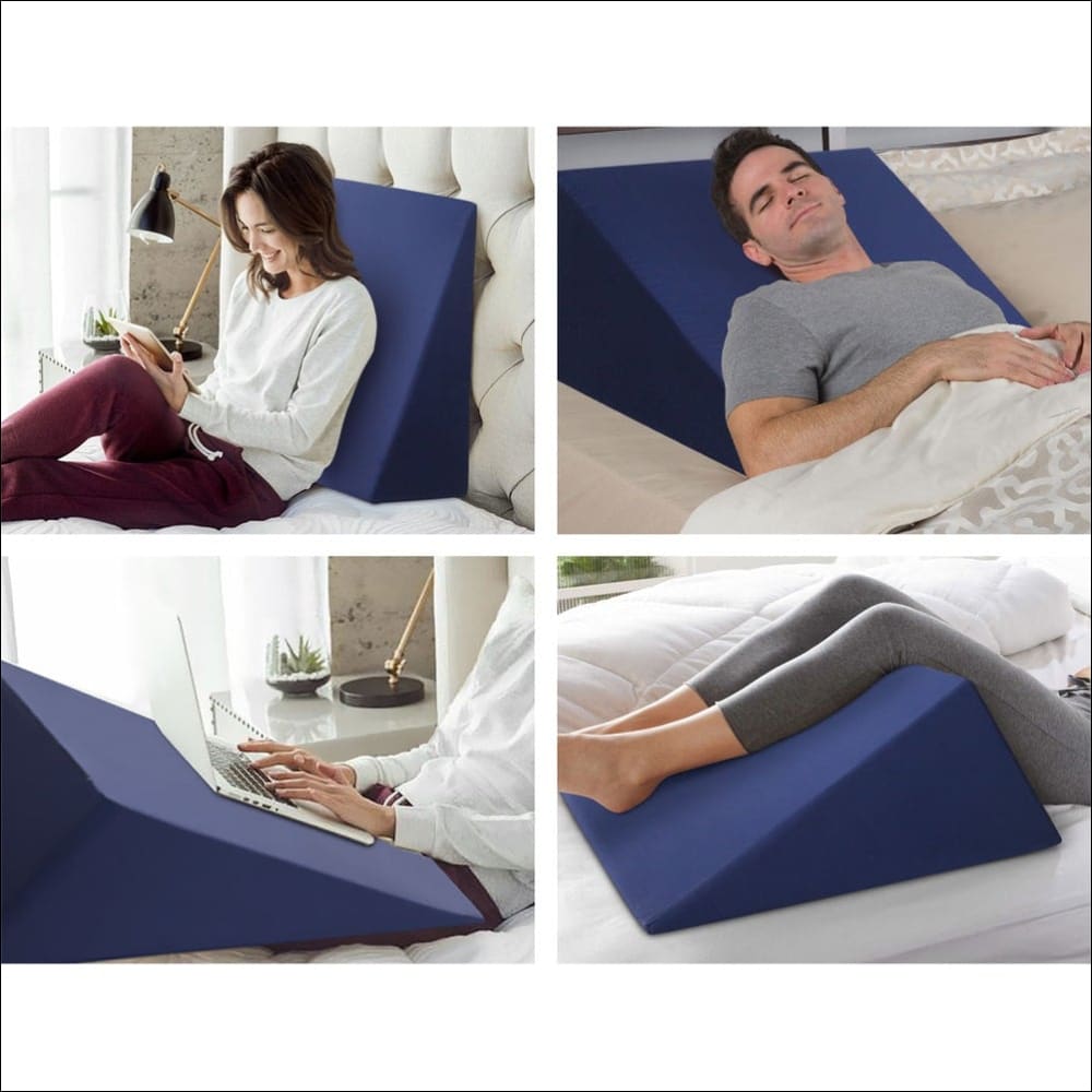Giselle Bedding Foam Wedge back Support Pillow - Blue - Home