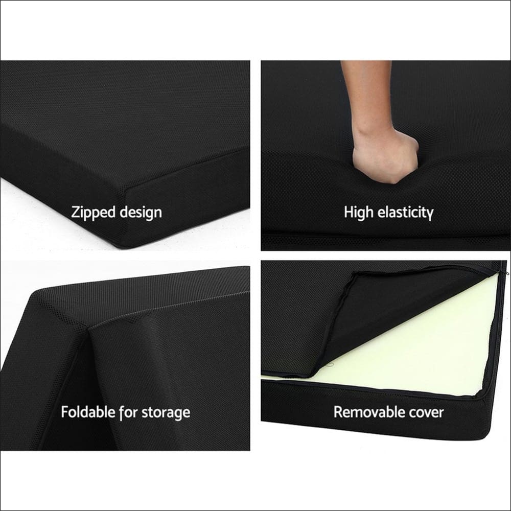 Giselle Bedding Folding Foam Mattress Portable Single Sofa 
