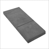 Giselle Bedding Folding Foam Portable Mattress Grey - 