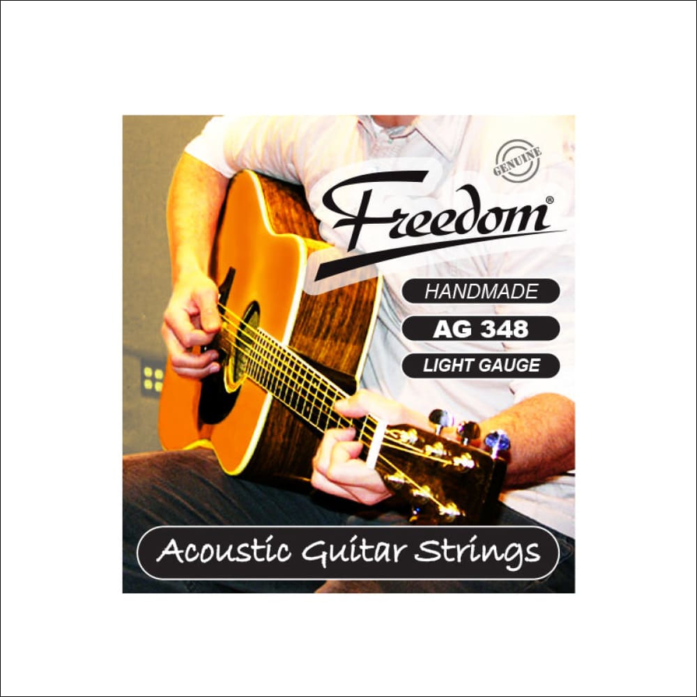 Freedom 10 Pack Acoustic Guitar Strings - Light Gauge 