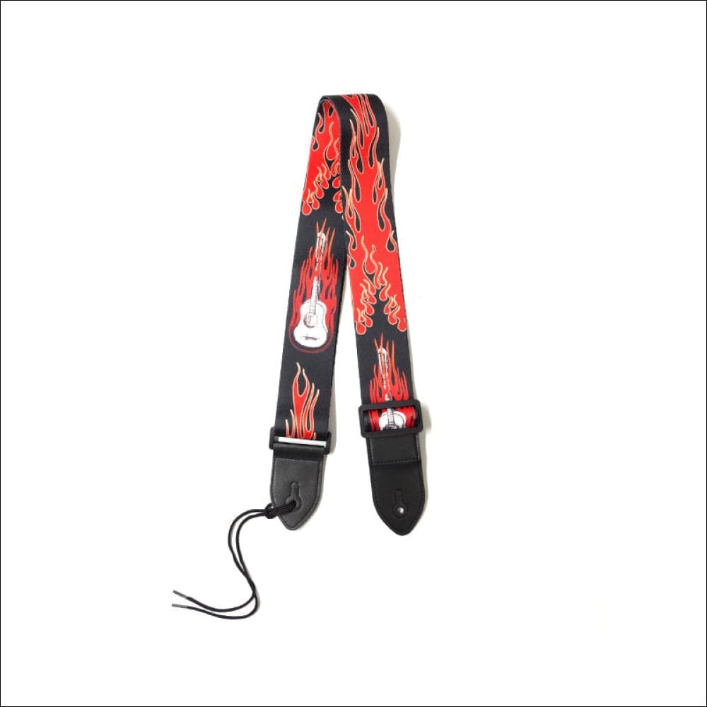 Freedom Guitar Strap Red Guitar Design Electric Acoustic 