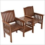 Gardeon Garden Bench Chair Table Loveseat Wooden Outdoor 