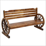 Gardeon Garden Bench Wooden Wagon Chair 3 Seat Outdoor 