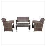 Garden Furniture Outdoor Lounge Setting Wicker Sofa Set 