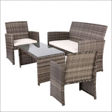Garden Furniture Outdoor Lounge Setting Wicker Sofa Set 