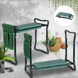 Garden Kneeler Seat Outdoor Bench Knee Pad Foldable - Home &