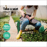 Garden Kneeler Seat Outdoor Bench Knee Pad Foldable - Home &