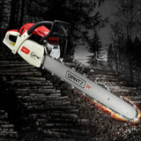 Giantz 88cc Commercial Petrol Chainsaw E-start 24 Bar 