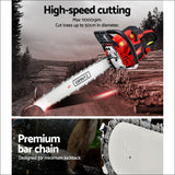 Giantz Chainsaw 58cc Petrol Commercial Pruning Chain saw 
