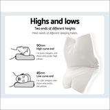 Giselle Memory Foam Pillow Neck Pillows Contour Rebound Pain