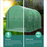 Greenfingers Greenhouse Garden Shed Green House 3x2x2m 