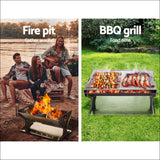 Grillz fire Pit Bbq Outdoor Camping Portable Patio Heater 