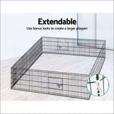 I.pet 2x24 8 Panel Pet Dog Playpen Puppy Exercise Cage 