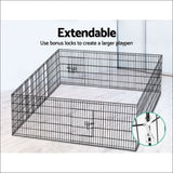 I.pet 2x30 8 Panel Pet Dog Playpen Puppy Exercise Cage 