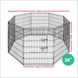 I.pet 36 8 Panel Pet Dog Playpen Puppy Exercise Cage 
