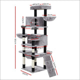 I.pet Cat Tree Tower Scratching Post Scratcher Wood Condo 
