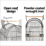 I.pet Large Bird Cage with Perch - Black - Pet Care > Bird