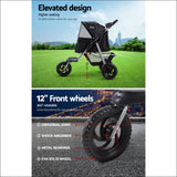 I.pet Pet Stroller Dog Carrier Foldable Pram Large Black - 