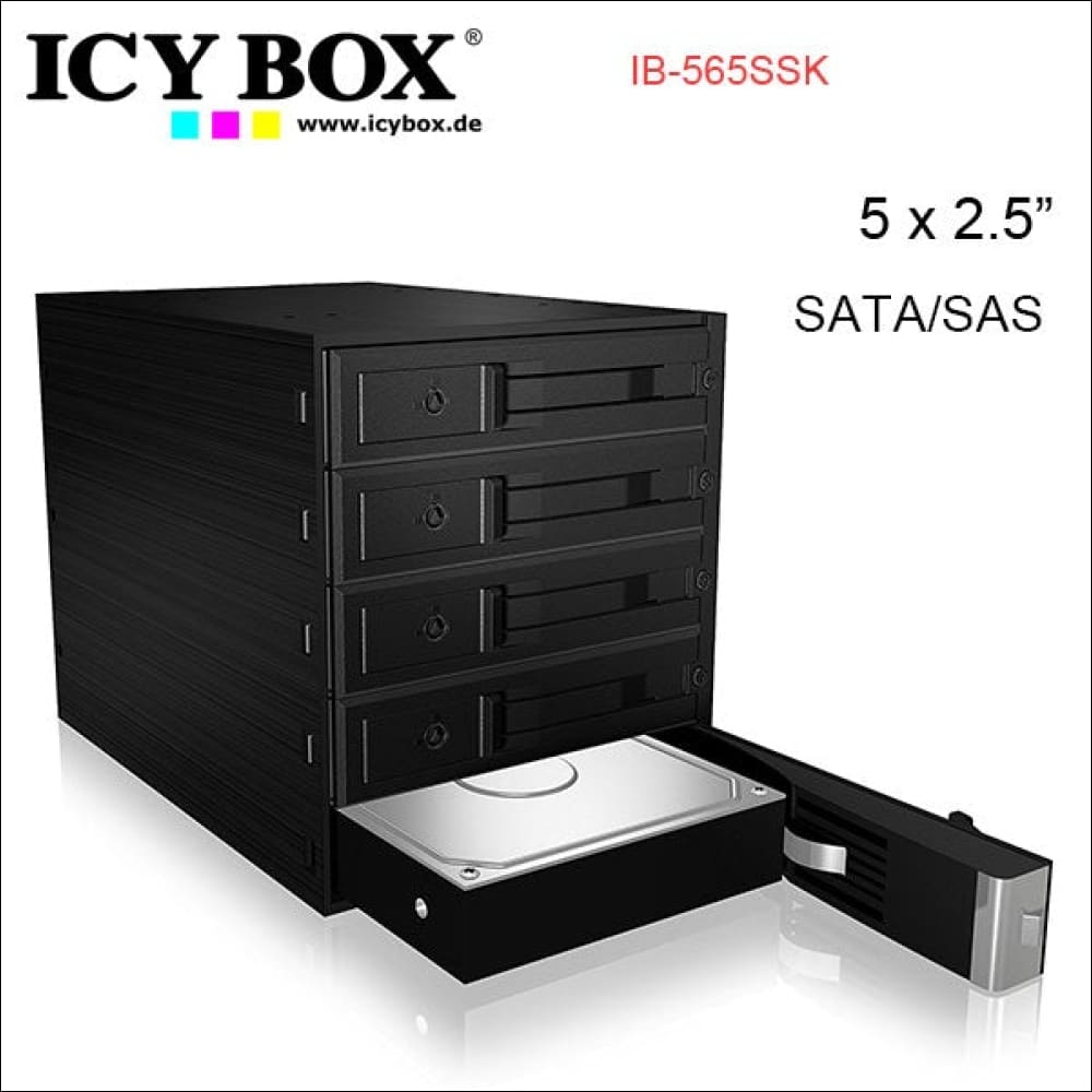 Icy Box Backplane for 5x 3.5 Sata or Sas Hdd in 3x 5.25 Bay 