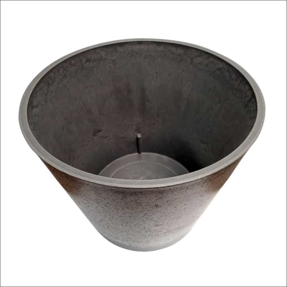 Imitation Stone Grey Pot 40cm - Home & Garden > Artificial 