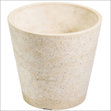 Imitation Stone (white / Cream) Pot 20cm - Home & Garden > 
