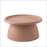 In Coffee Table Mushroom Nordic Round Large Side Table 70cm Pink