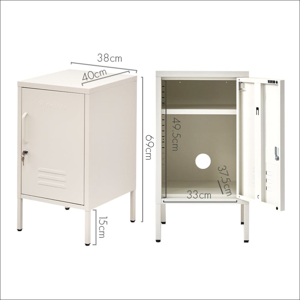 Artissin Mini Metal Locker Storage Shelf Organizer Cabinet 