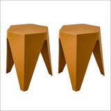 Artissin Set of 2 Puzzle Stool Plastic Stacking Stools Chair