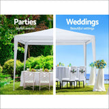 Instahut Wedding Gazebo Outdoor Marquee Party Tent Event 