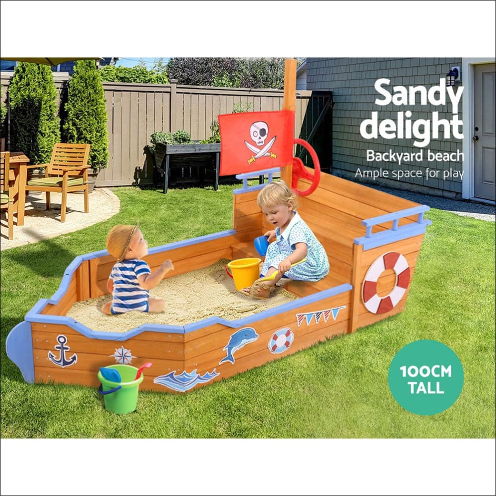 Keezi Boat Sand Pit - Baby & Kids > Toys