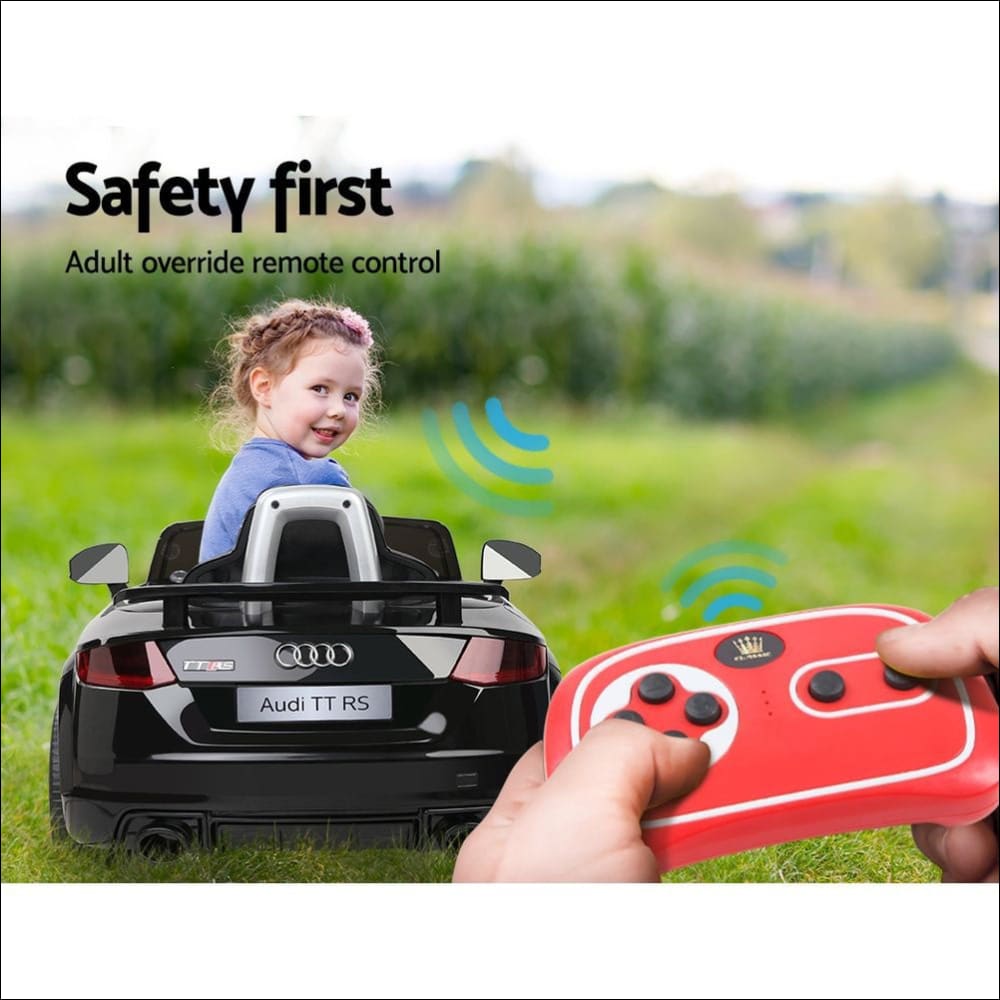 Kids Ride on Car Audi Licensed Tt Rs Black - Baby & Kids > 
