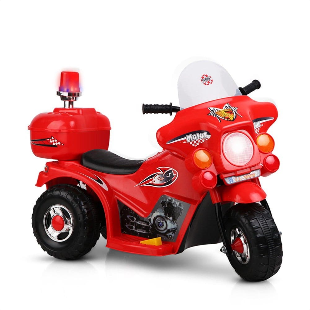 Rigo Kids Ride on Motorbike Motorcycle Car Red - Baby & Kids