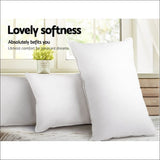 Giselle Bedding King Size 4 Pack Bed Pillow Medium*2 Firm*2 