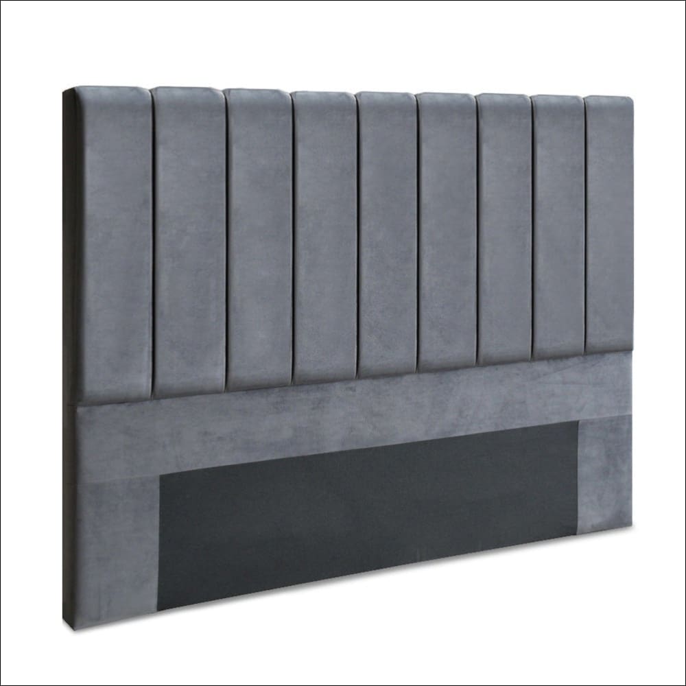 Artiss King Size Fabric Bed Headboard - Grey - Furniture > 