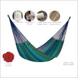 King Size Outoor Cotton Mayan Legacy Mexican Hammock in 