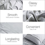 Giselle Bedding King Size Quilt Cover Set - Grey - Home & 