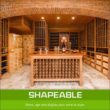 La Bella 42 Bottle Timber Wine Rack Storage Cellar Organiser
