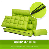 La Bella Double Seat Couch Bed Green Sofa Gemini Leather - 