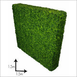 Large Portable Boxwood Hedges Uv Stabilised 1.5m by 1.5m - 