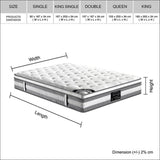 Mattress Euro top King Size Pocket Spring Coil with Knitted 