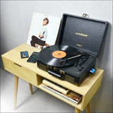 Mbeat Uptown Retro Turntable and Cassette Player with 