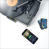 Mbeat Uptown Retro Turntable and Cassette Player with 