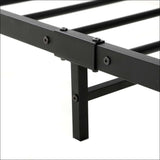 Metal Bed Frame Double Size Mattress Base Platform 