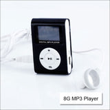 Mini Clip 16g Mp3 Music Player with Usb Cable & Earphone 