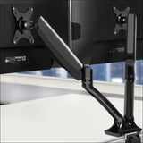 Artiss Monitor Arm Mount Dual Gas Black - Furniture > Office